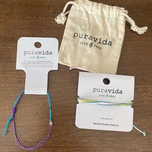 2 Pura Vida Bracelets - Mental Health America and Suicide Awareness